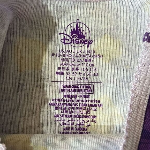 Disney ListingDisney Asha Wish Collection Pajamas kids Sz 5 - Picture 4 of 8
